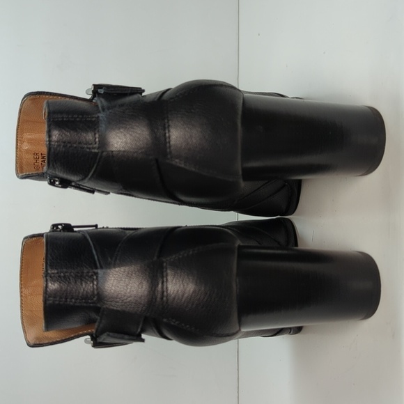 Vionic Alison Black Leather Ankle Bootie boots womans size 9W. EU 41 - Picture 4 of 16